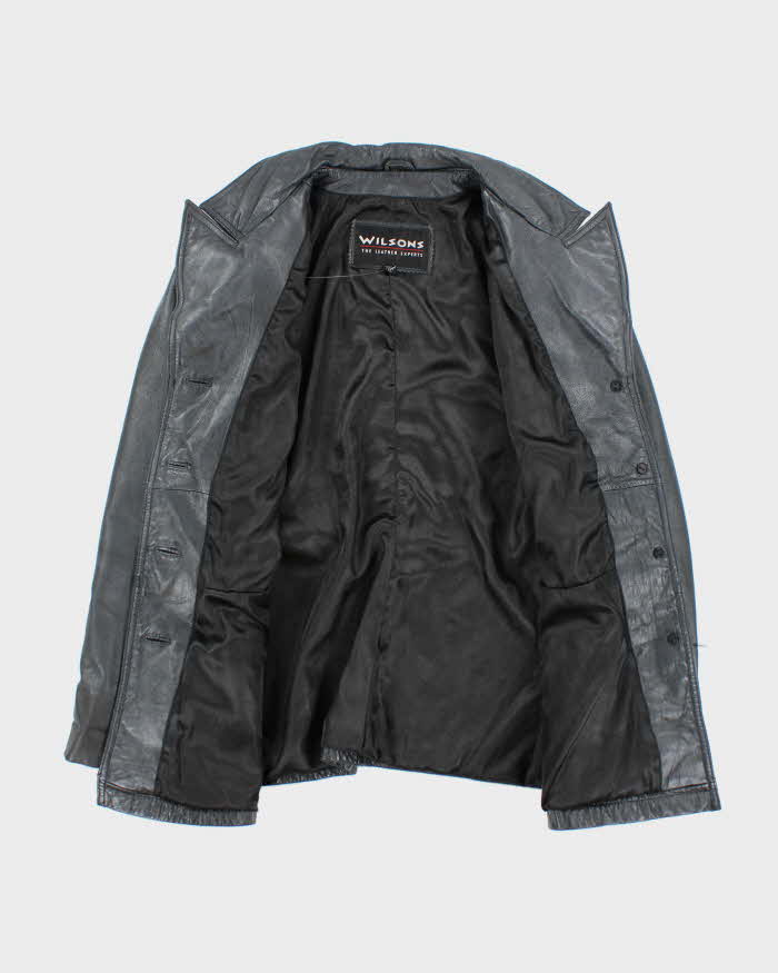 Vintage Wilsons Black Leather Jacket - XL