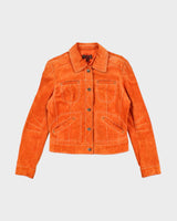 Vintage Y2K Women's Danier Suede Button Up Jacket - M