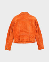 Vintage Y2K Women's Danier Suede Button Up Jacket - M