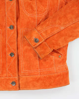 Vintage Y2K Women's Danier Suede Button Up Jacket - M