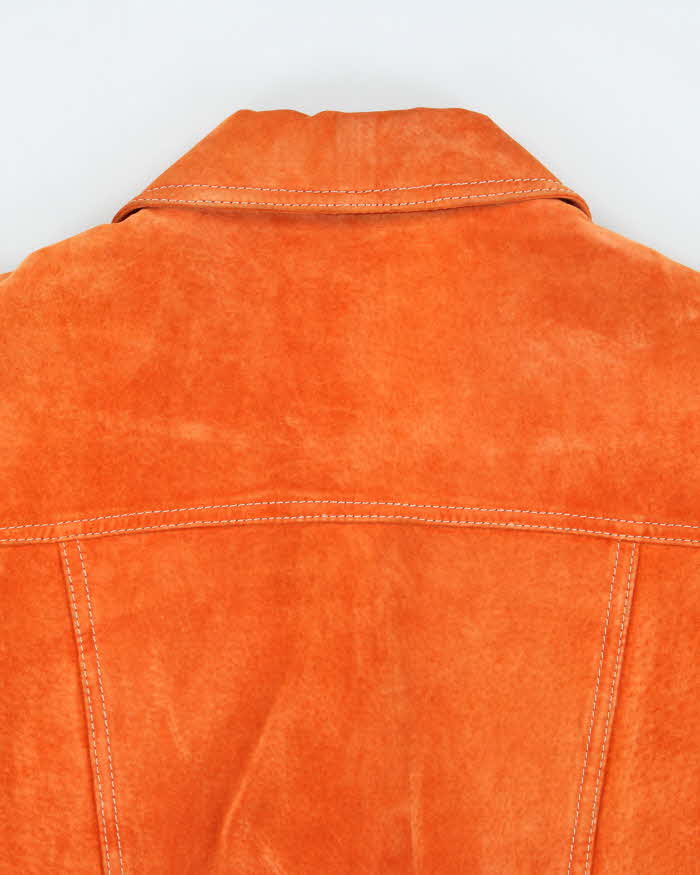 Vintage Y2K Women's Danier Suede Button Up Jacket - M