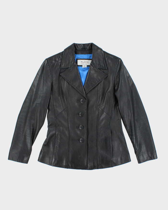 Vintage Wilsons Black Leather Jacket - S