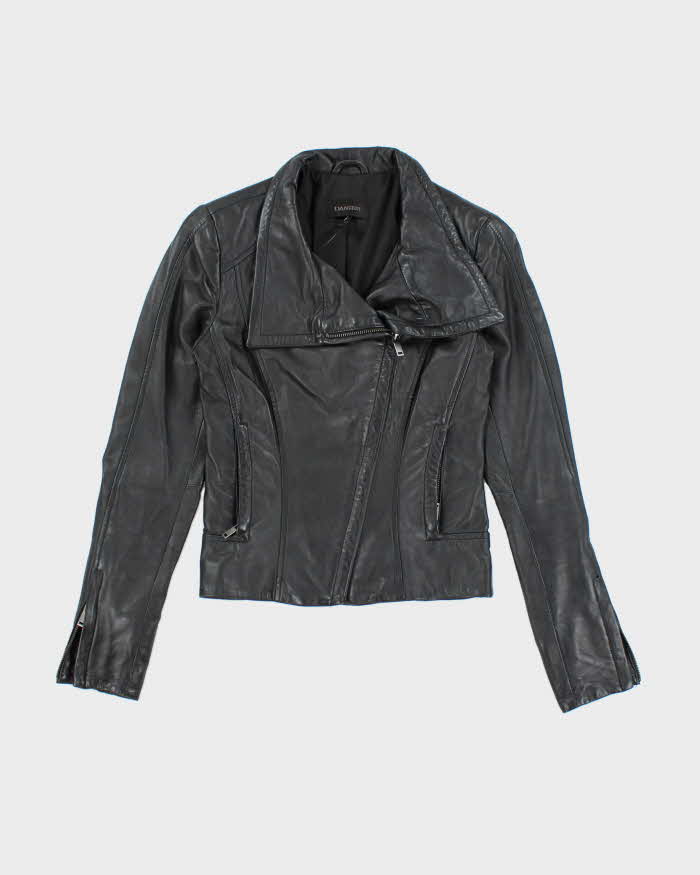 Vintage Danier Black Leather Jacket - XXS