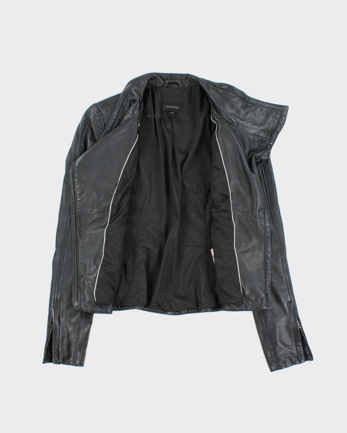 Vintage Danier Black Leather Jacket - XXS