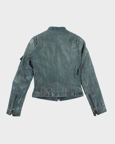 Vintage Danier Blue Leather Jacket - XXS