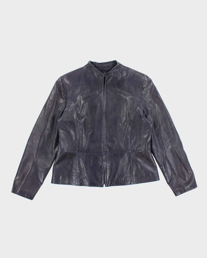 Vintage Danier Purple Leather Jacket - L