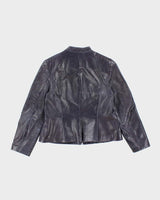 Vintage Danier Purple Leather Jacket - L