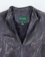 Vintage Danier Purple Leather Jacket - L