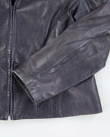 Vintage Danier Purple Leather Jacket - L