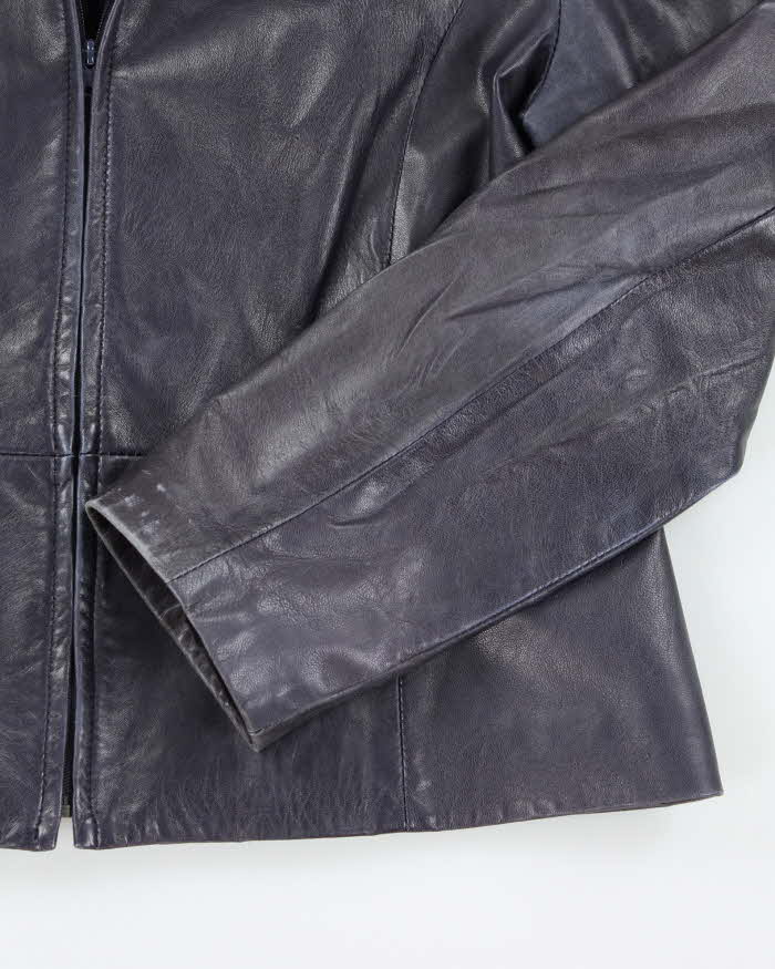 Vintage Danier Purple Leather Jacket - L