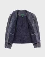 Vintage Danier Purple Leather Jacket - L