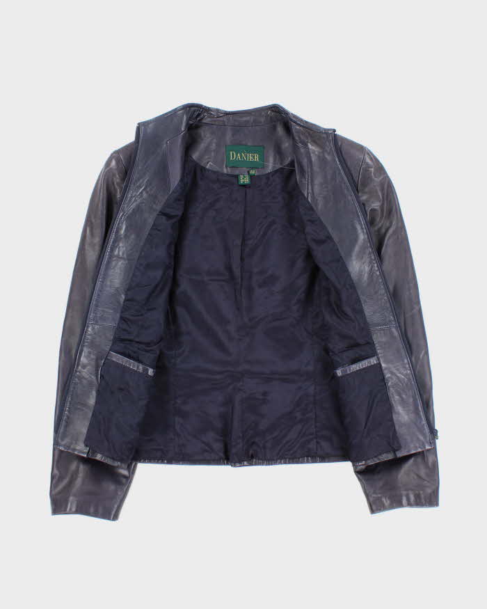 Vintage Danier Purple Leather Jacket - L