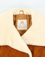 Vintage 80s Kosar Suede Faux Fur Lined Jacket - M