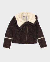 Vintage Y2k 00s Guess Faux Suede Jacket - M