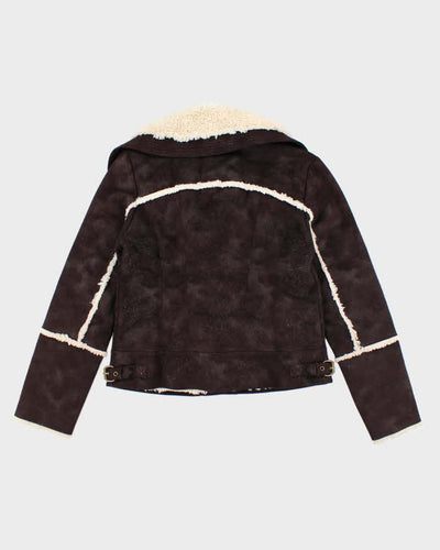 Vintage Y2k 00s Guess Faux Suede Jacket - M