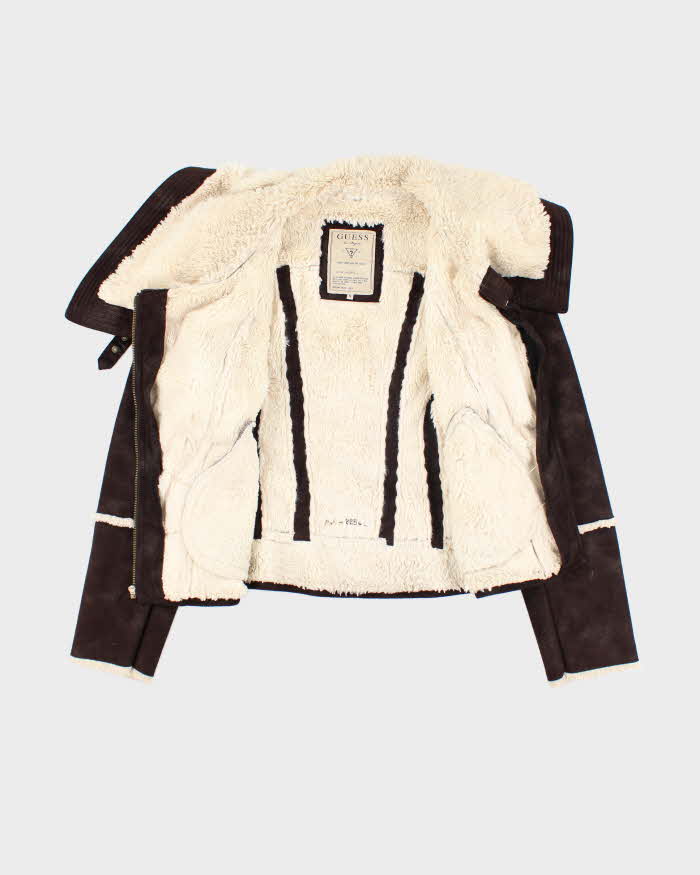 Vintage Y2k 00s Guess Faux Suede Jacket - M