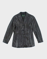 Vintage Danier Black Leather Jacket - M