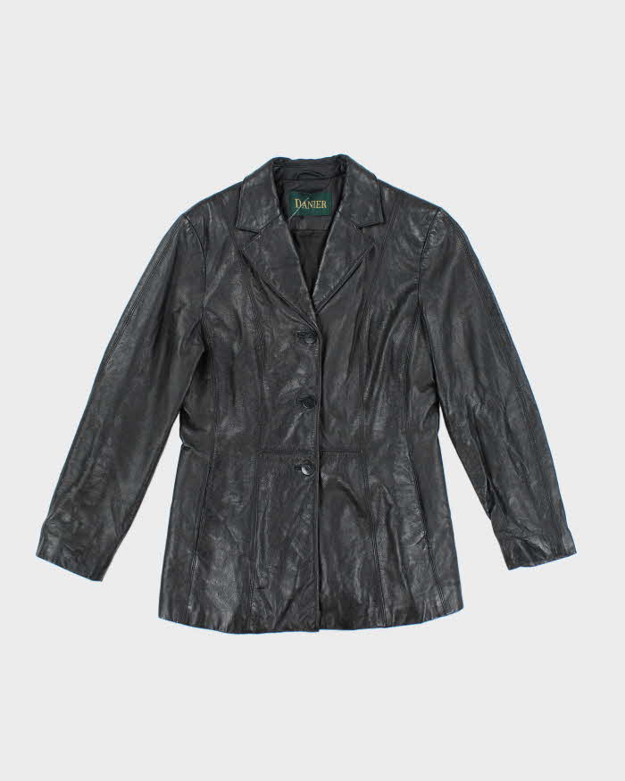 Vintage Danier Black Leather Jacket - M