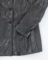 Vintage Danier Black Leather Jacket - M