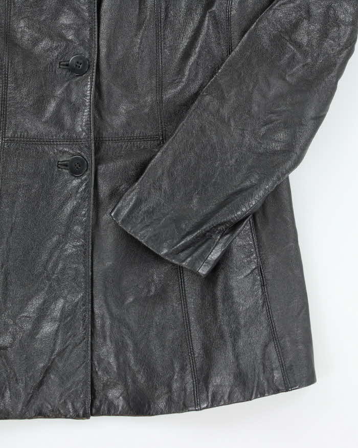 Vintage Danier Black Leather Jacket - M