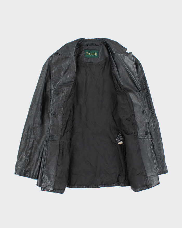 Vintage Danier Black Leather Jacket - M
