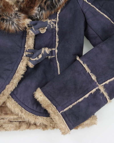 Vintage Y2k 00s Miss Sixty Faux Suede Purple Jacket - S