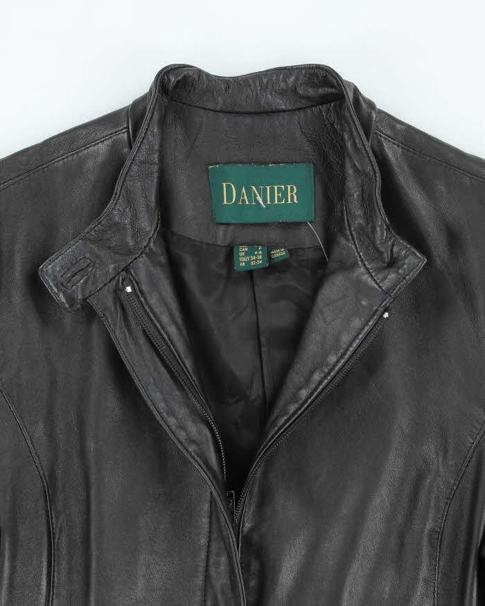 Vintage Danier Black Leather Jacket - S