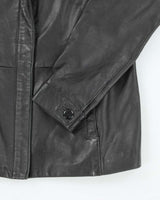 Vintage Danier Black Leather Jacket - S