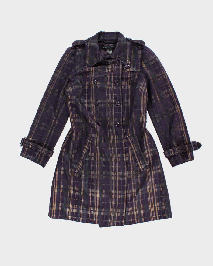 Vintage Y2k 00s Marc By Marc Jacobs Wool Blend Lightweight Trench Coat - S