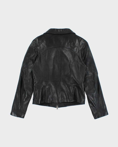 Vintage Danier Black Zip-Up Leather Jacket - S
