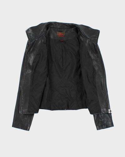 Vintage Danier Black Zip-Up Leather Jacket - S