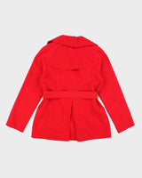 Vintage Fog by London Fog Red Double Breasted Lightweight Mac - S