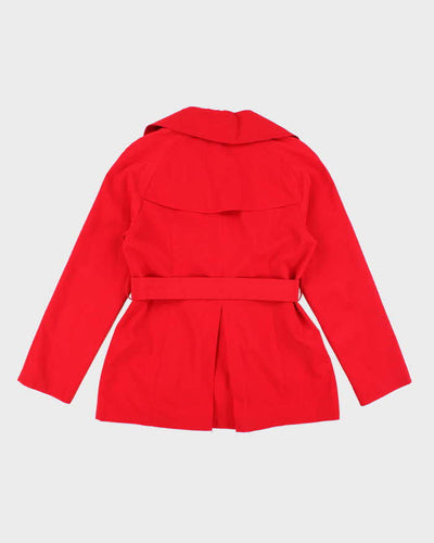 Vintage Fog by London Fog Red Double Breasted Lightweight Mac - S