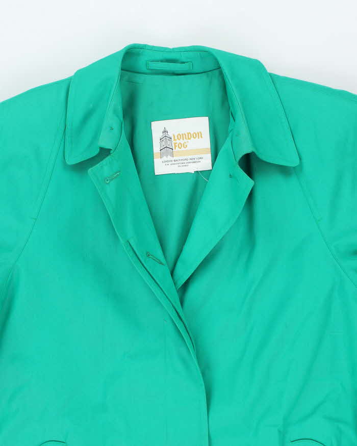 Vintage London Fog Green Trench Coat - XXL