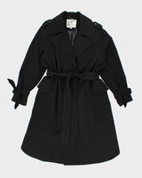 Vintage London Fog Black Trench Coat - XXL