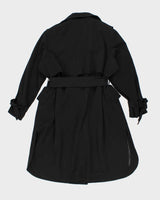 Vintage London Fog Black Trench Coat - XXL
