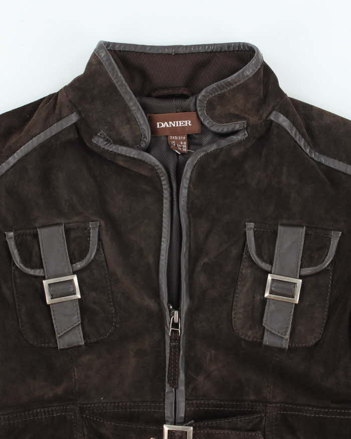 Vintage Danier Brown Suede Jacket - XXS