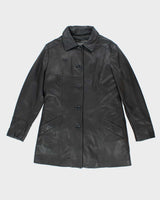 Vintage 90's Women's Danier Leather Button Up Jacket - L