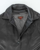 Vintage 90's Women's Danier Leather Button Up Jacket - L