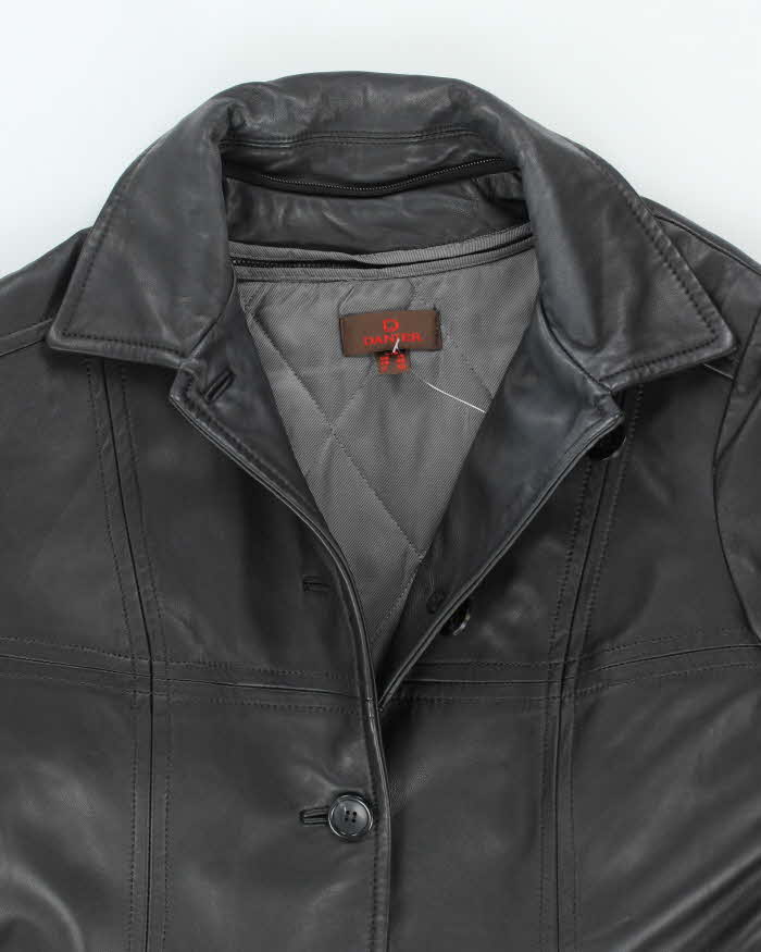 Vintage 90's Women's Danier Leather Button Up Jacket - L