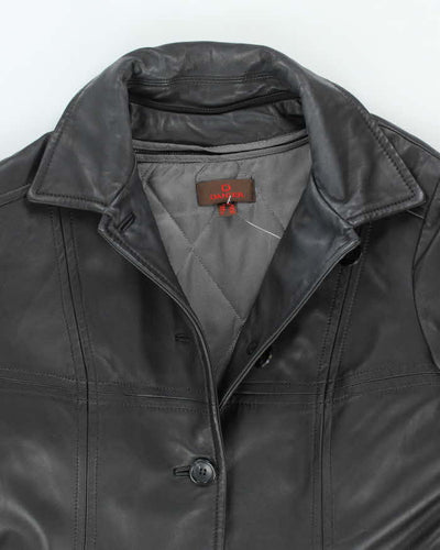 Vintage 90's Women's Danier Leather Button Up Jacket - L