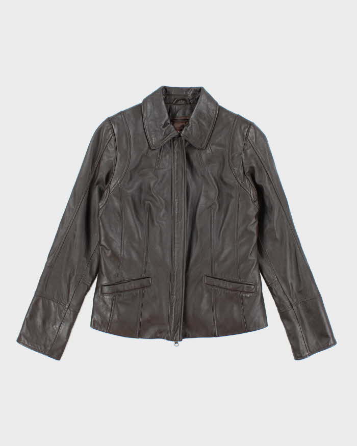 Vintage Y2K Danier Cropped Insulated Leather Jacket - XXS