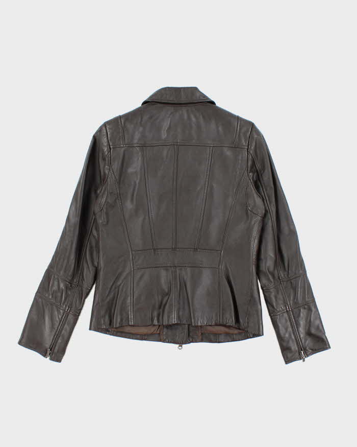 Vintage Y2K Danier Cropped Insulated Leather Jacket - XXS
