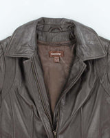 Vintage Y2K Danier Cropped Insulated Leather Jacket - XXS