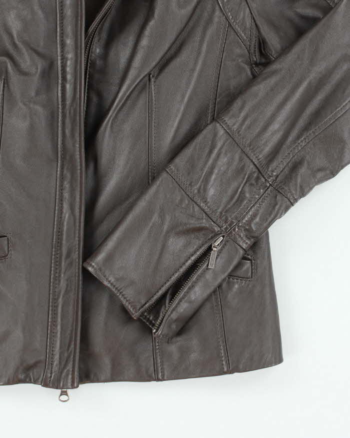 Vintage Y2K Danier Cropped Insulated Leather Jacket - XXS