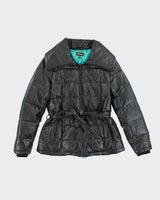 Vintage Y2K Danier Heavyweight Insulated Leather Puffer Jacket - M