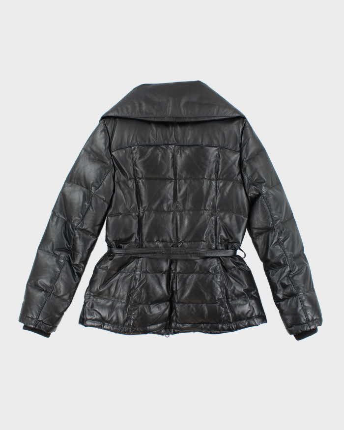 Vintage Y2K Danier Heavyweight Insulated Leather Puffer Jacket - M
