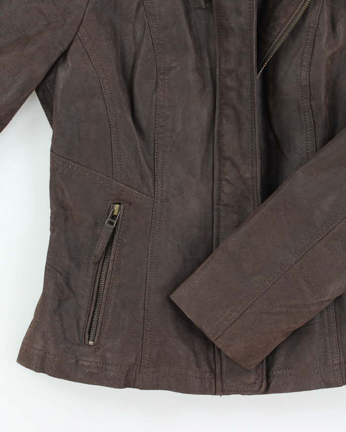 Vintage Y2K Danier Cropped Suede Zip Up Jacket - XS