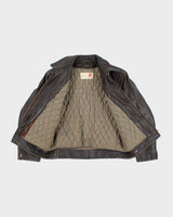 Vintage 80's Cohung Heavyweight Cropped Leather Jacket - M