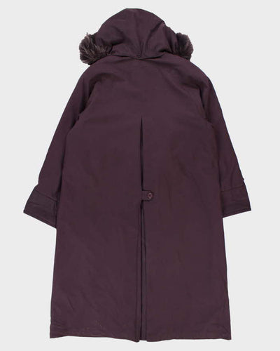 Vintage 90's Women's London Fog Oversized Insulated Hooded Overcoat - M